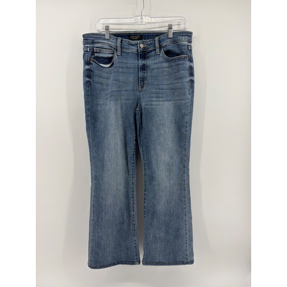 Judy‎ Blue Womens 13/31 Blue Boot Cut Jeans High Rise Medium Wash JB82337LT-CO